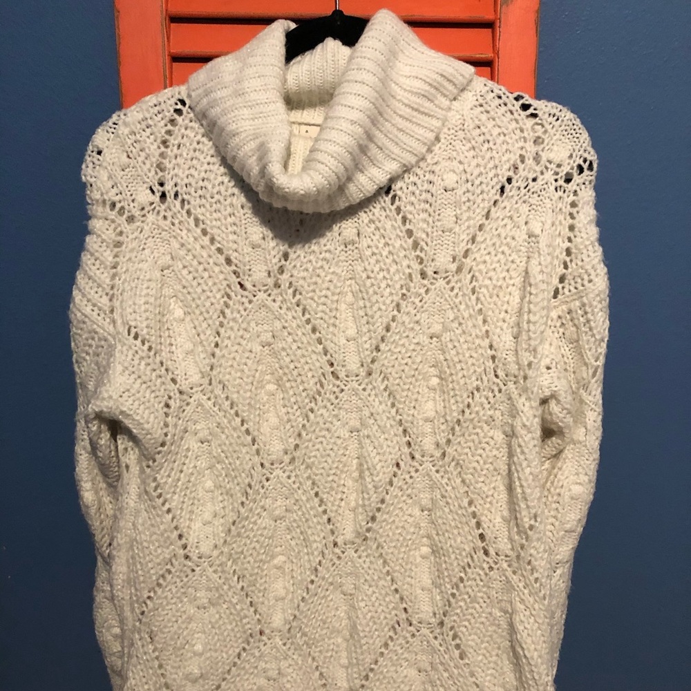 Cream cowls neck sweater